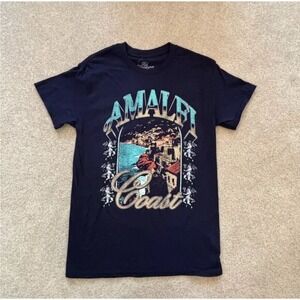 Kid Dangerous Southland Men Navy Amalfi Coast Graphic T Shirt Size Small NWT